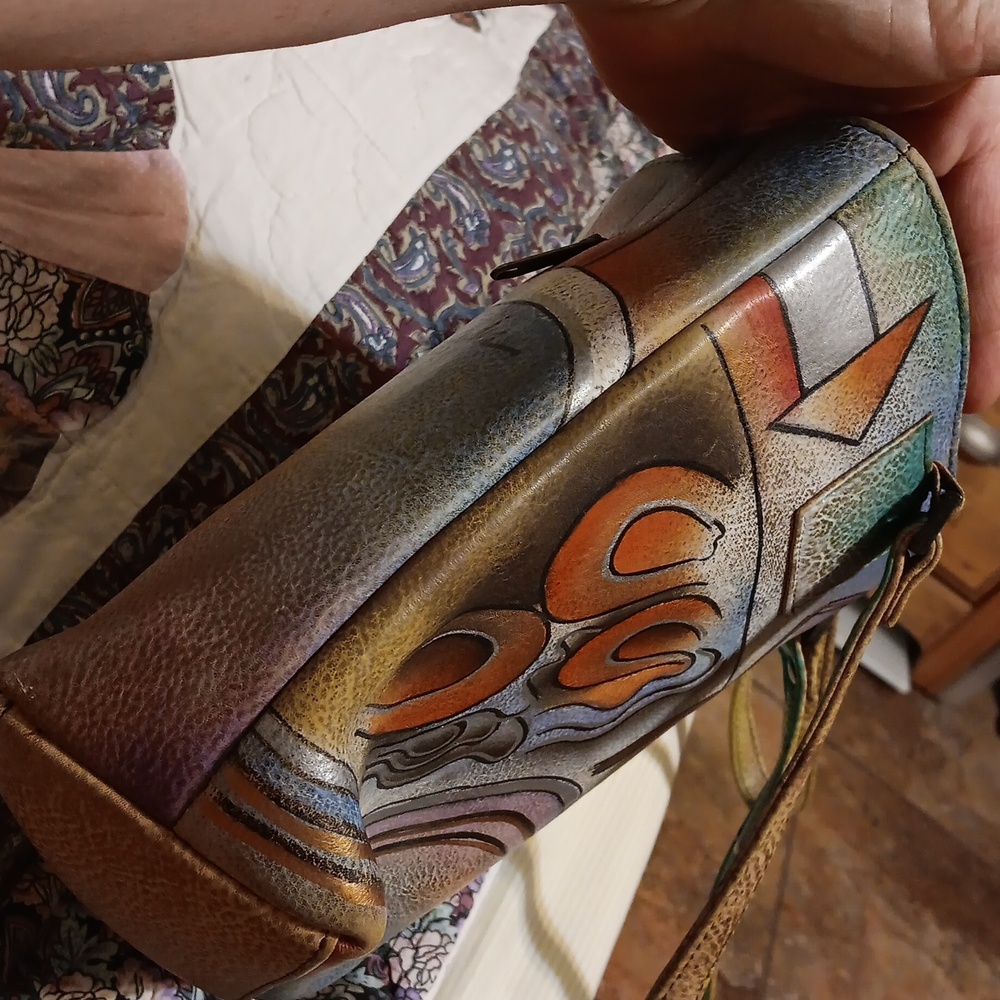 Anuschka Colorful Geometric Purse - Picture 11 of 12